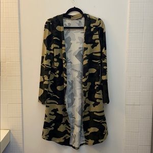 Camo cardigan